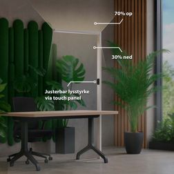 Gulvlampe INLUX DuoWork Slim Hvid