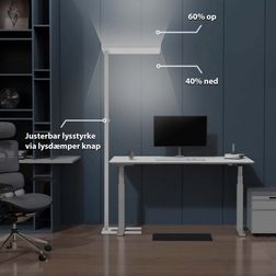 Gulvlampe INLUX DuoWork Base Hvid