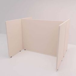 Skærmbås Nordic Light, 2 rum, 180x180 cm
