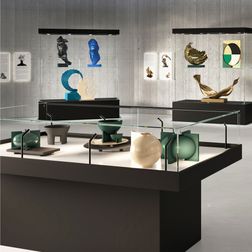 Glasmontre/glaskasse Athene