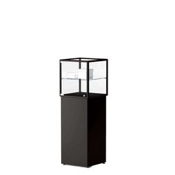 Glasmontre Lux m. 1 hylde & sokkel
