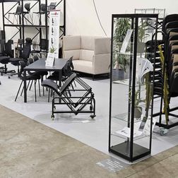 Glasvitrine Diamond 4, sort