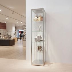 Glasvitrine Diamond 4, grå