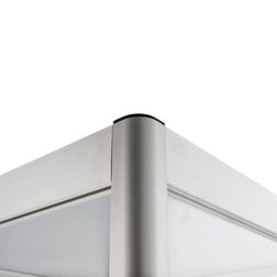 Glasvitrine Diamond 4, grå