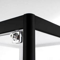 Glasvitrine Diamond 4L, m. lys