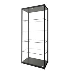 Glasvitrine Diamond 8, sort
