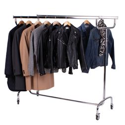 Tøjstativ L143, m. dobbelt bøjlestang