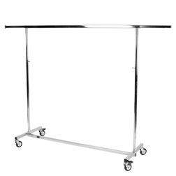 Tøjstativ 600 m. klap sammen funktion, blank