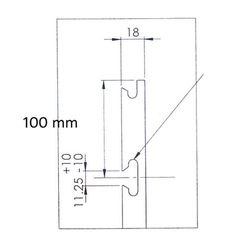 Rillepanel 120x120 cm Premium, 8-pak