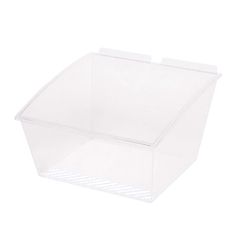 Slatbox plastkasse til Slatwall, hvid
