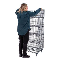 Stabelsælger FlexBasket 75 cm, antracit