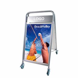 Gadeskilt A1 Expo Sign Lux m. hjul