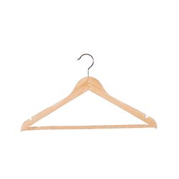 Træbøjle 45 cm, med buksestang