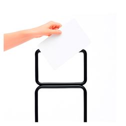 Statv med skilt til kurvevogn