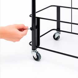 Kurvevogn 27-30 liter  med skiltestativ 