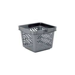 Indkøbskurv 10 liter Mini, alu grå
