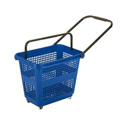 Indkøbskurv på hjul 54 liter, blå