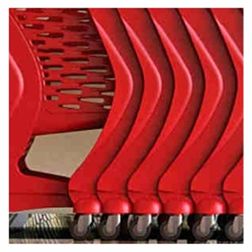 Indkøbsvogn 80 liter i plast, sort