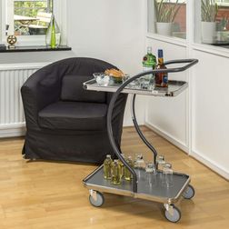 Lille bordvogn C-line m. 2 hylder