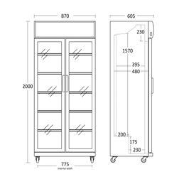 Display køleskab Scandomestic SD 881 BHE