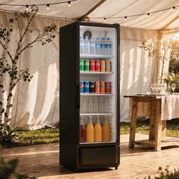 Display køleskab INLUX INED-380C, sort