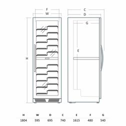 Professionel vinkøleskab WC1162BF