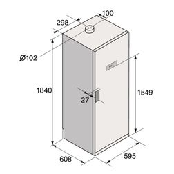 Professionelt Tørreskab Asko DC7784V.W Hvid