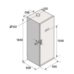 Professionelt Tørreskab Asko DC7784V.S Rustfrit stål