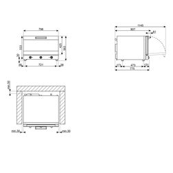 Konvektionsovn Smeg m. damp ALFA420H-2