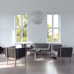 Lænestol Ito Soft 1, eg/lysegrå