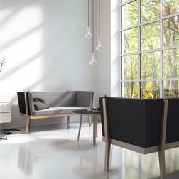 Lænestol Ito Soft 1, eg/lysegrå