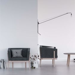 Lænestol Ito Soft 1, eg/lysegrå