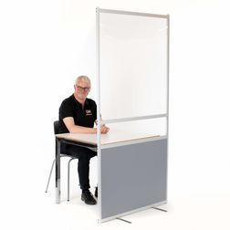 Gulvafskærmning Ultimate transparent/grå inkl. luge