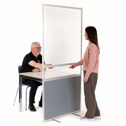 Gulvafskærmning Ultimate transparent/grå inkl. luge