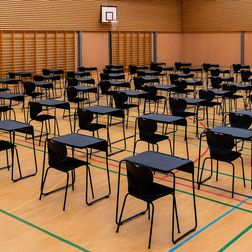 Elevbord/eksamensbord Merkur 54x60 cm, sort