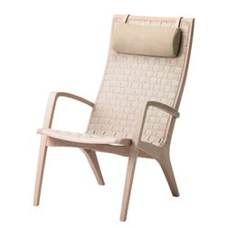 Lænestol Ara 1, eg/sand flet