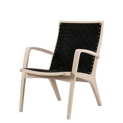 Lænestol Ara 3, eg/sort flet