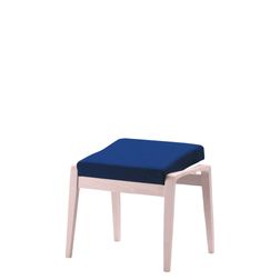 Fodskammel 7008, eg/blå