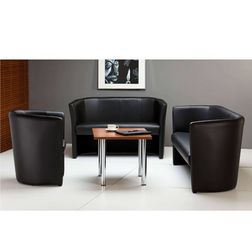 2 pers. loungesofa Club. sort
