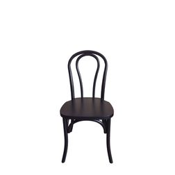 Wienerstol 3  53x51x89h cm, sort