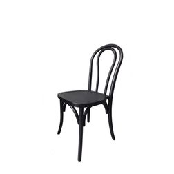 Wienerstol 3  53x51x89h cm, sort