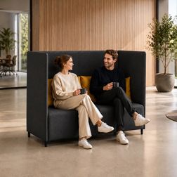 Højrygget sofa, Marena, Antracit