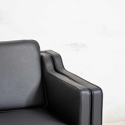 3 pers. Sofa Liverpool, Læder  sort