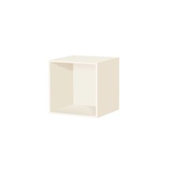 Square reol 6 D42 1 rum, hvid
