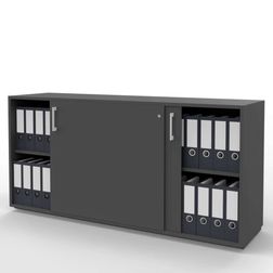 Skydedørsskab Jive med 4 rum