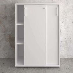 Skydedørsskab Jive med 6 rum