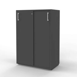 Skydedørsskab Jive med 6 rum