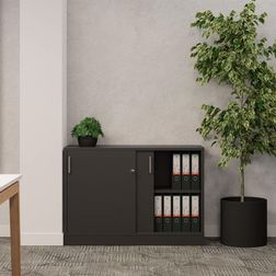 Skydedørsskab med 2x2 rum - EP Xtra