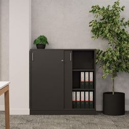 Skydedørsskab med 2x3 rum - EP Xtra