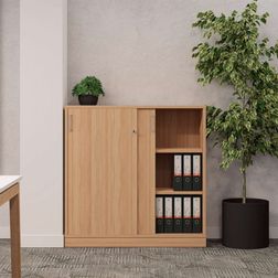 Skydedørsskab med 2x3 rum - EP Xtra